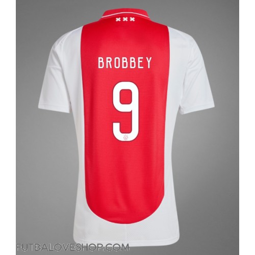 Dres Ajax Brian Brobbey #9 Domáci 2024-25 Krátky Rukáv